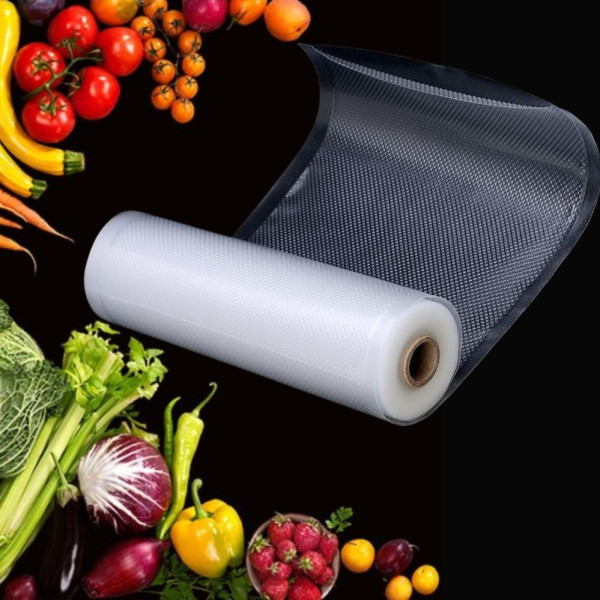 Пакети для вакууматора в рулоні 25х500 см гофровані для вакуумного пакувальника