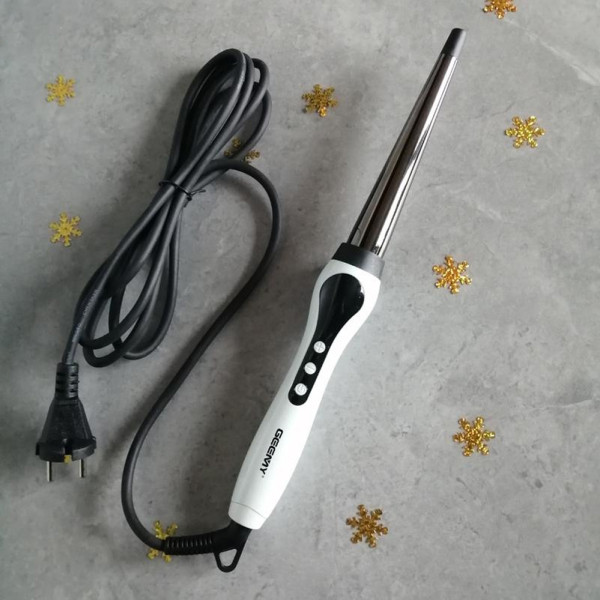 Конусная плойка для создания локонов с LED дисплеем Geemy GM-403 с титановым покрытием Конусная плойка для создания локонов с LED дисплеем Geemy GM-403 с титановым покрытием