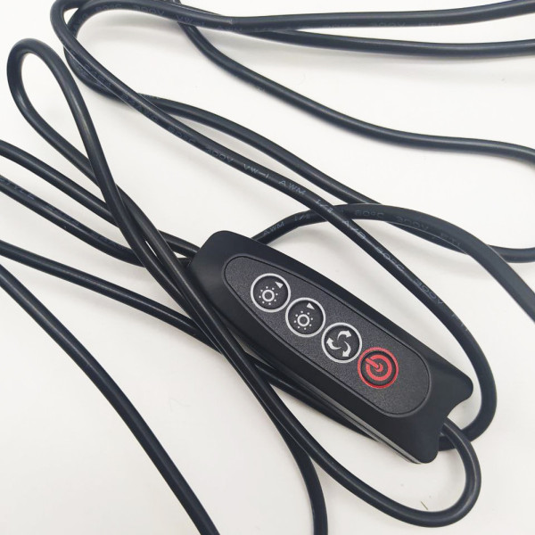 Лампа кольцевая 26см с зеркалом Ra:95 LED селфи кольцо с USB и пультом на шнуре светодиодная