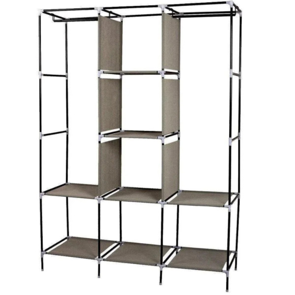Тканевый шкаф для хранения одежды и обуви складная полка органайзер Storage Wardrobe 88130 каркасный стеллаж