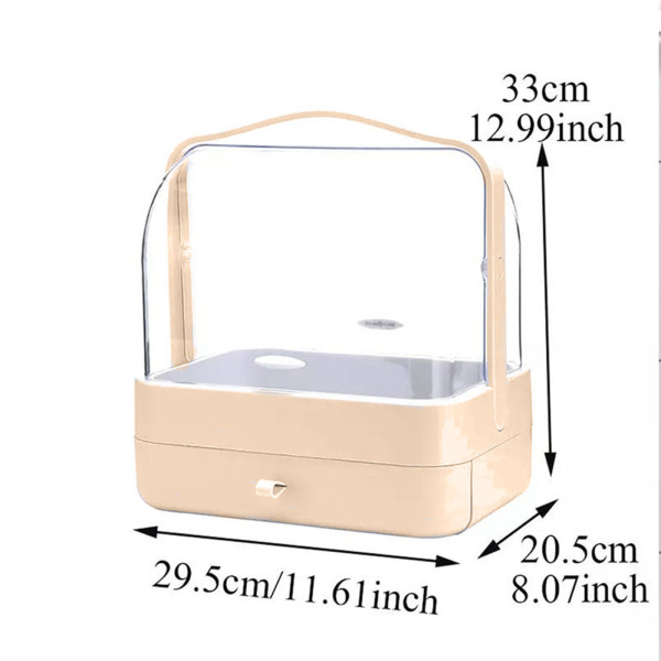 Органайзер для косметики настольный Бокс для хранения макияжа Cosmetic Storage Box LD-388 Розовый