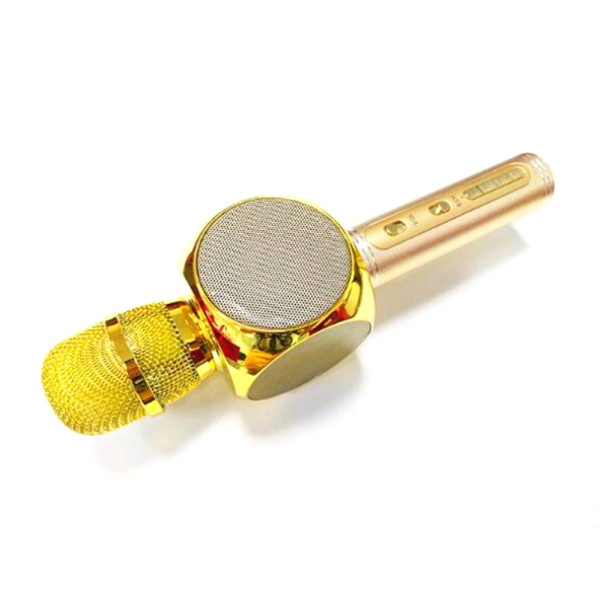 Караоке микрофон детский портативный беспроводной Bluetooth USB Золотой Gold Игрушка микрофоны для детей YS-63 Караоке микрофон детский портативный беспроводной Bluetooth USB Золотой Gold Игрушка микрофоны для детей YS-63