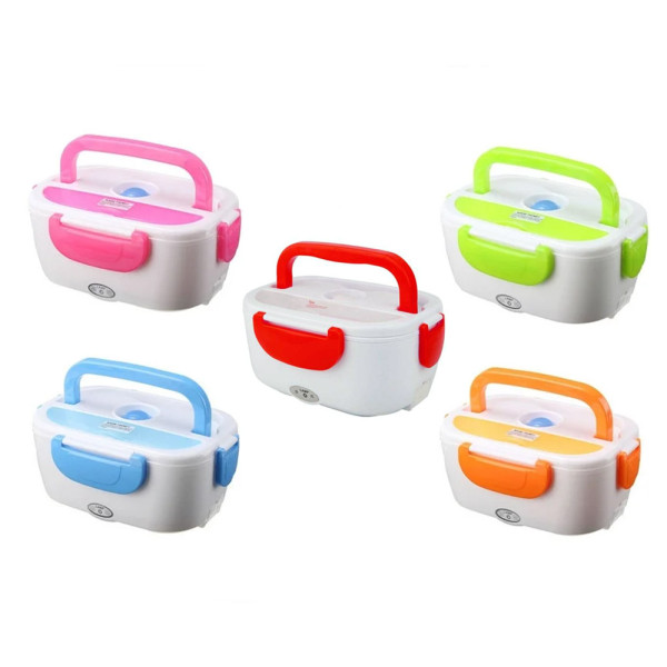Ланч-бокс с подогревом от сети 220V Голубой Electric lunch box Контейнер для еды судок для обедов