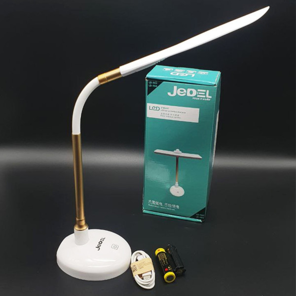 Лампа настольная светодиодная сенсорная LED с аккумулятором Jedel LD-904 регулируемый светильник белый