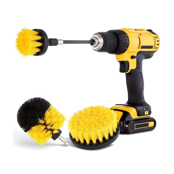 Щетки для чистки и уборки Насадки на дрель шуруповерт набор 3 шт Drill Brush для химчистки авто Щетки для чистки и уборки Насадки на дрель шуруповерт набор 3 шт Drill Brush для химчистки авто