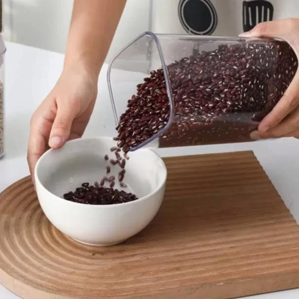 Набор герметичных контейнеров Food storage 6 шт пластиковые Органайзер для хранения сыпучих продуктов и круп