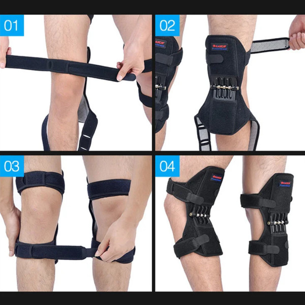 Фиксатор коленного сустава усилитель Коленные стабилизаторы Powerknee Nasus Sports Коленный ортез 2 шт