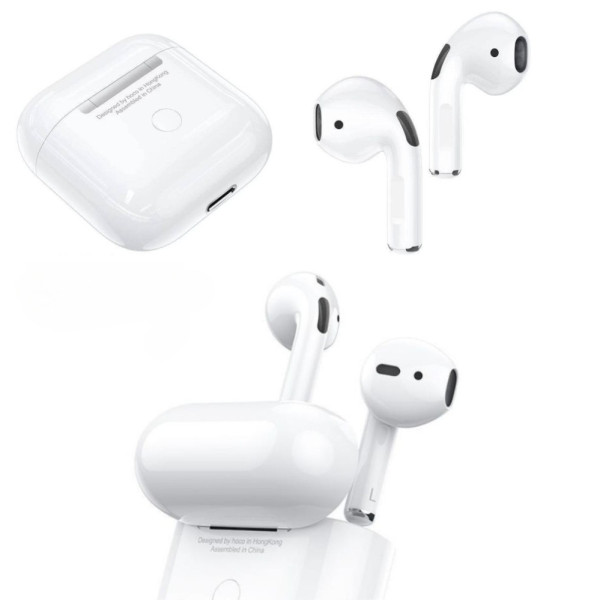 Наушники беспроводные сенсорные Hoco EW03 Plus Bluetooth гарнитура с кейсом для телефона