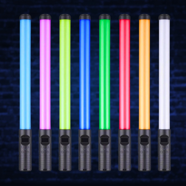 Лампа Led аккумуляторная меч RGB Light Stick светодиодная разноцветная лампа палка с пультом для фото и видео