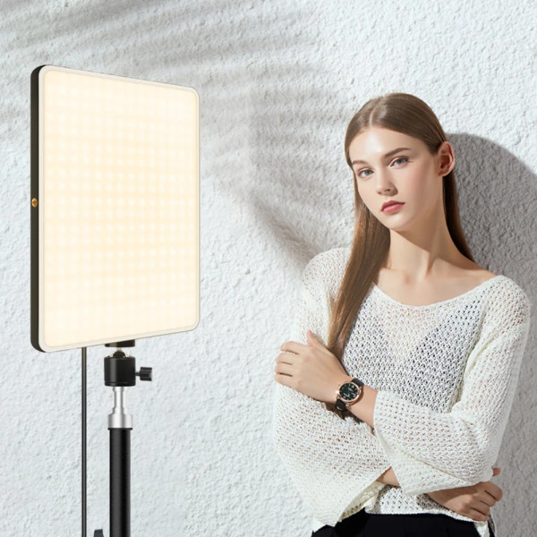 Светодиодная прямоугольная лампа RL-11 с пультом 23х16см LED SQUARE FILL LIGHT для фото и видеосъемки