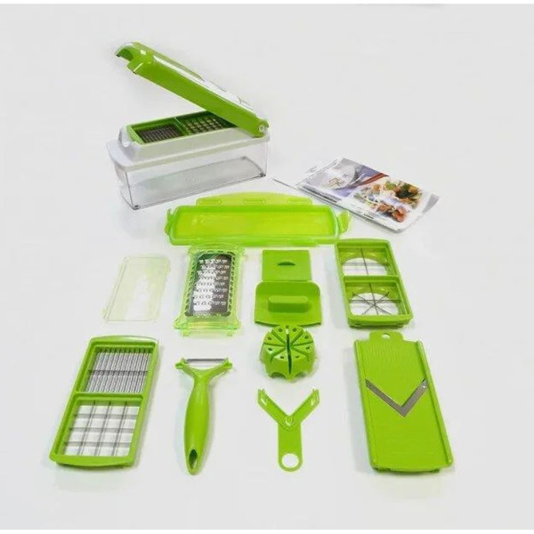 Овощерезка мультислайсер Nicer Dicer Plus ручной измельчитель для овощей и фруктов Терка шинковка 11 в 1 Овощерезка мультислайсер Nicer Dicer Plus ручной измельчитель для овощей и фруктов Терка шинковка 11 в 1