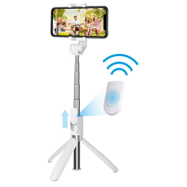 Селфи трипод Bluetooth Selfie Stick L02 Штатив селфи-палка беспроводной монопод для смартфона Белый Селфи трипод Bluetooth Selfie Stick L02 Штатив селфи-палка беспроводной монопод для смартфона Белый