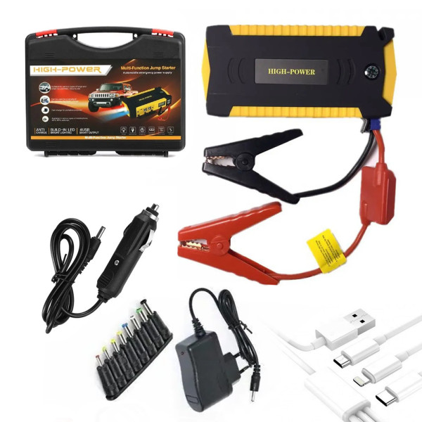 Пусковая зарядка JUMPSTARTER TM19B автомобильная Пускозарядное устройство для аккумулятора портативный бустер