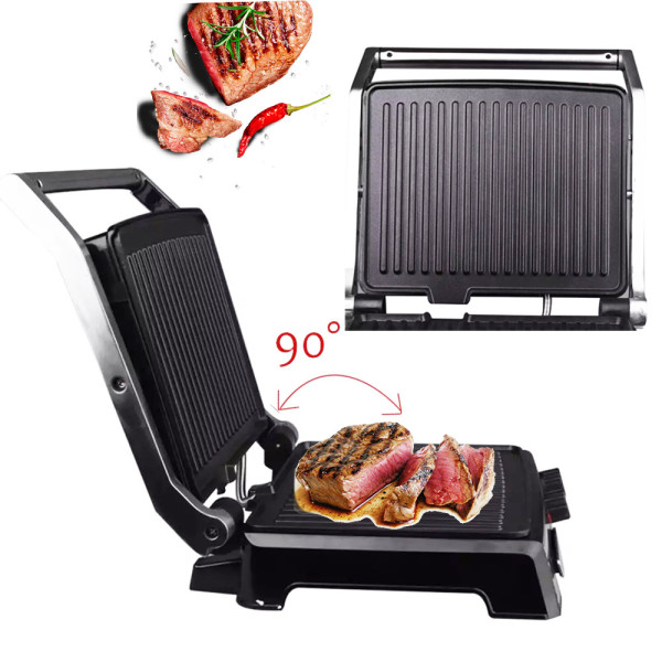 Контактный гриль электрический прижимной с таймером z.e.pline 3500W ZP-057 панини электрогриль