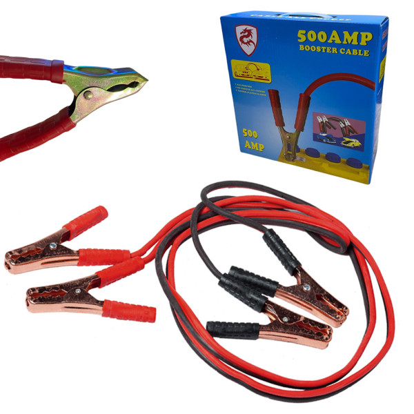 Провод для прикуривания авто с зажимами крокодилы cable all copper 500 AMP стартовые провода 2 м