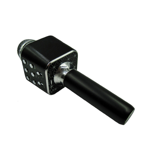 Мікрофон караоке для дітей бездротовий USB Bluetooth Іграшка мікрофон з колонкою Wster WS-1688 Чорний Black Мікрофон караоке для дітей бездротовий USB Bluetooth Іграшка мікрофон з колонкою Wster WS-1688 Чорний Black