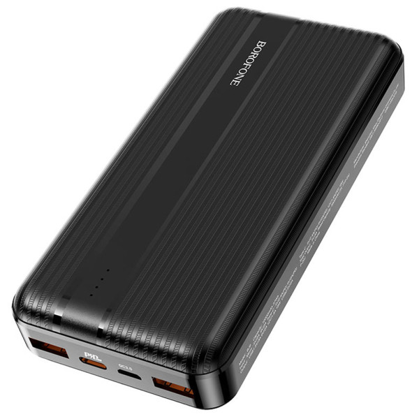 Портативный внешний аккумулятор  BJ9 10000 mAh чорный Power bank зарядное устройство повербанк usb Type-C