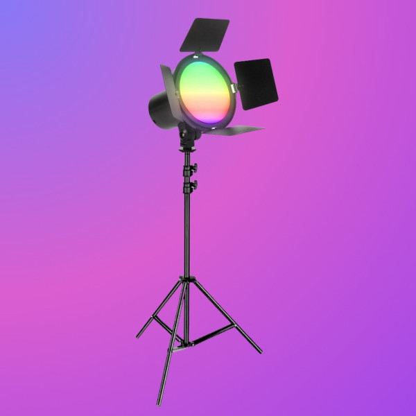 Світлодіодна RGB лампа відеосвітло з пультом та штативом 2м JSL-216 LED прожектор для фото та відеозйомки Світлодіодна RGB лампа відеосвітло з пультом та штативом 2м JSL-216 LED прожектор для фото та відеозйомки