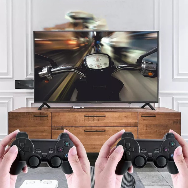 Портативна ігрова приставка консоль 32G 4K TV із бездротовим контролером 2.4G ретро консоль для телевізора