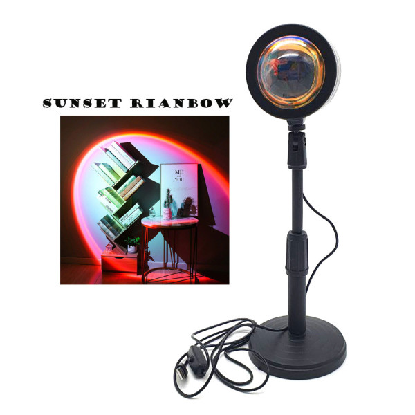 Проекционный светильник Sunset Lamp радуга USB светильник проектор свет радуги атмосферная лампа для фото