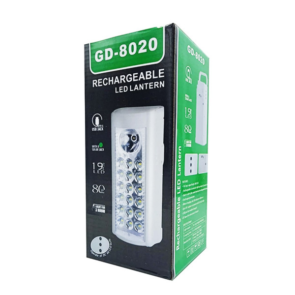 Переносной фонарь ручной аккумуляторный GD-8020 светодиодный с USB зарядкой для телефона Power bank Переносной фонарь ручной аккумуляторный GD-8020 светодиодный с USB зарядкой для телефона Power bank