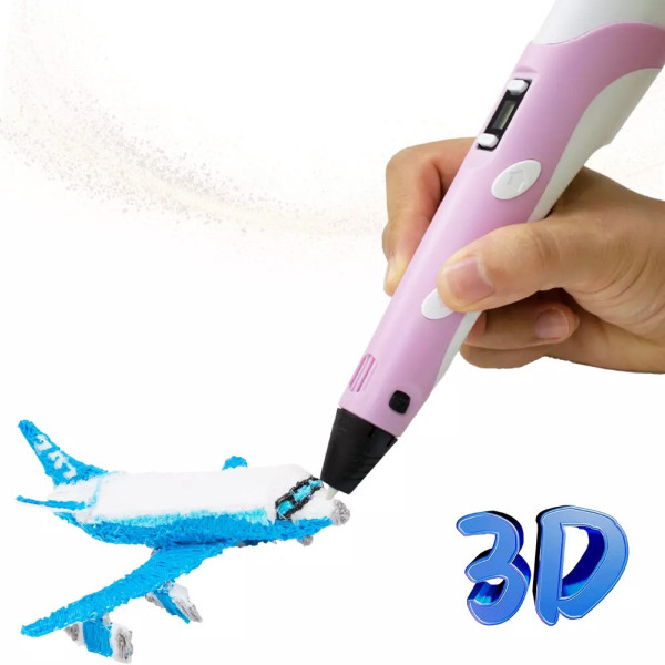 3D Ручка для дітей 3Д ручка 3-го покоління з дисплеєм LCD Pen 3 Набір з Еко Пластиком та трафаретом фіолетова 3D Ручка для дітей 3Д ручка 3-го покоління з дисплеєм LCD Pen 3 Набір з Еко Пластиком та трафаретом фіолетова