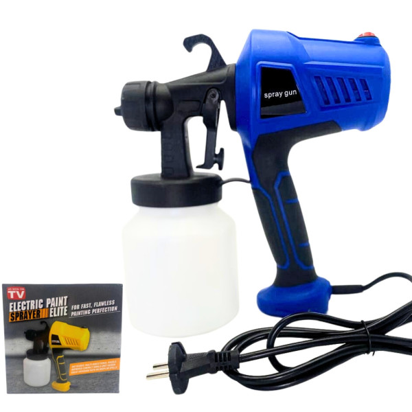 Краскопульт электрический Spray Gun краскораспылитель 500Вт на 3 режима распыления Пульверизатор 800мл
