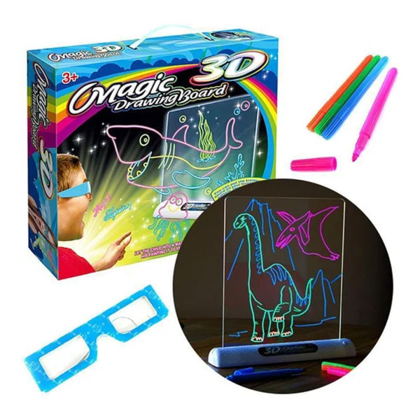 Доска для рисования с эффектом 3D Magic Drawing Board Планшет для детей 3д Набор для детского творчества Доска для рисования с эффектом 3D Magic Drawing Board Планшет для детей 3д Набор для детского творчества