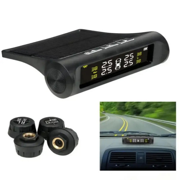 Система контролю тиску в шинах TPMS бездротова із сонячною панеллю зовнішні датчики Система контролю тиску в шинах TPMS бездротова із сонячною панеллю зовнішні датчики