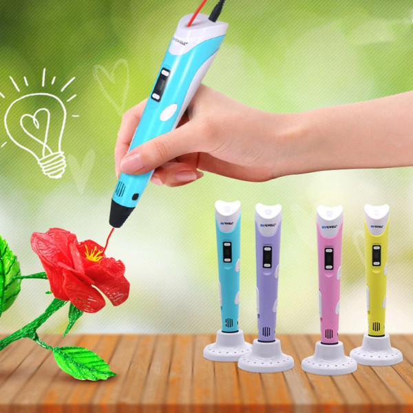 3D Ручка для дітей 3Д ручка 3-го покоління з дисплеєм LCD Pen 3 Набір з Еко Пластиком та трафаретом фіолетова 3D Ручка для дітей 3Д ручка 3-го покоління з дисплеєм LCD Pen 3 Набір з Еко Пластиком та трафаретом фіолетова