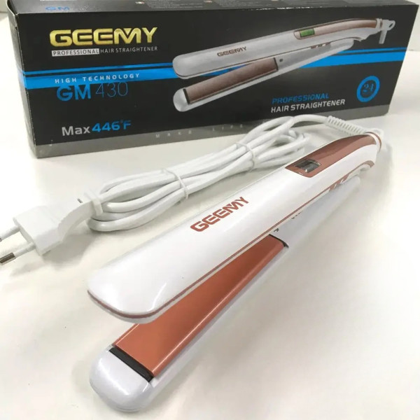 Утюжок выпрямитель для волос с регулировкой Gemei Gm-430 Стайлер Плойка Приборы для укладки волос