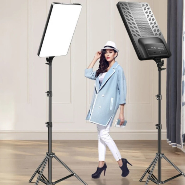 Светодиодная прямоугольная LED лампа 40х28cм RL-19 с пультом и штативом 2м студийный свет для фото видеосъемки