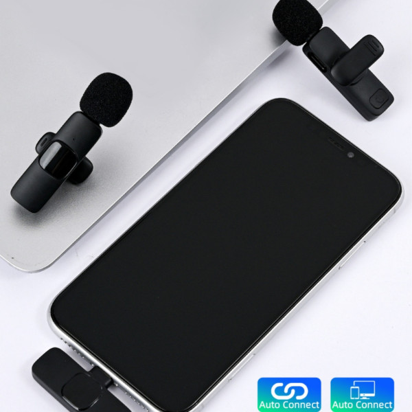 Беспроводной петличный микрофон NeePho N8Plus с шумоподавлением комплект 2в1 с ресивером Type-C для смартфонов