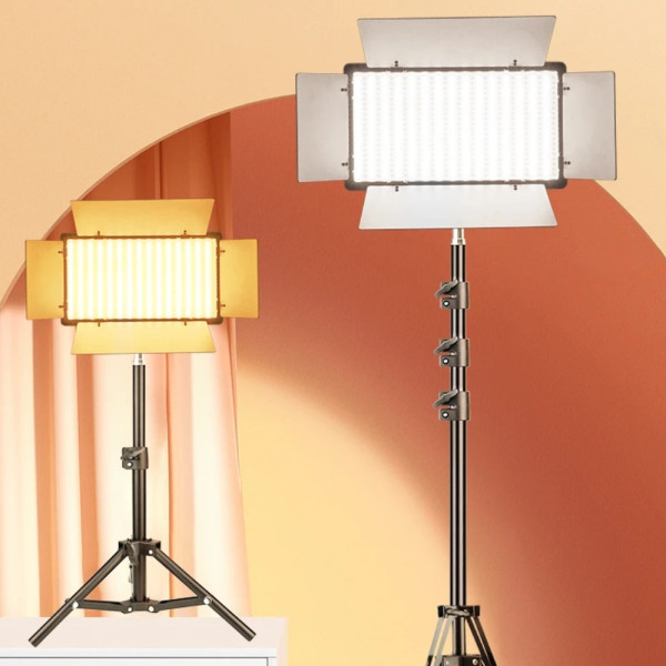 Светодиодная прямоугольная лампа U800 со штативом 2м портативный LED видеосвет 29х17см для фото и видеосъемки