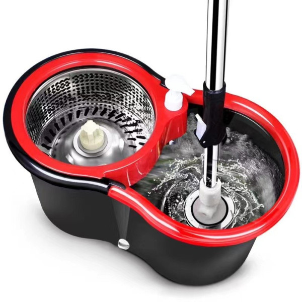 Швабра з відром та автоматичним віджиманням полосканням Spin Mop турбо швабра ледарка з центрифугою