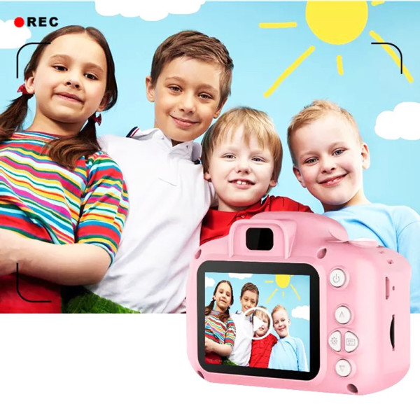 Дитячий цифровий фотоапарат Summer Vacation Cam з функцією відео камера для дитини рожевий