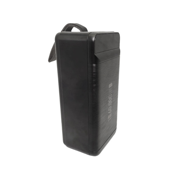 Повербанк QC60 60000 мАч Powerbank для зарядки телефона мощный Lightning Type-C Micro USB с фонариком