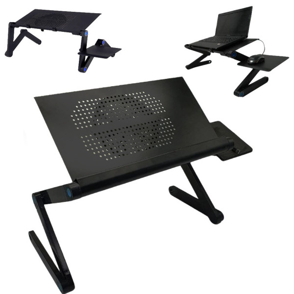 Столик трансформер для ноутбука набор с USB лампой LAPTOP TABLE Т9 складной металлический охлаждающий Столик трансформер для ноутбука набор с USB лампой LAPTOP TABLE Т9 складной металлический охлаждающий