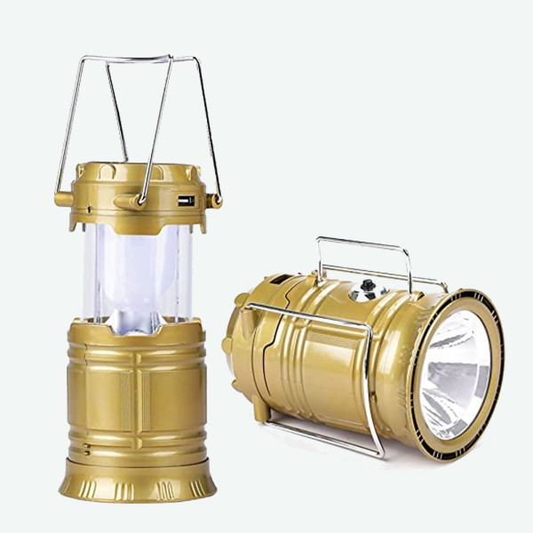 Ручной фонарь SH-5800T на солнечной батарее 1W+6LED лампа для кемпинга компактная с зарядкой от USB