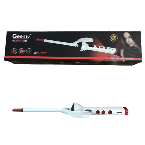 Плойка для афро кудрей профессиональная тонкая для завивки волос Geemy GM 2861 10 мм