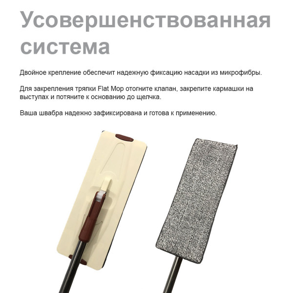 Насадка Сменная 3 шт для плоской швабры Моп для влажной уборки пола с отжимом комплект запасных тряпок 2 петли Насадка Сменная 3 шт для плоской швабры Моп для влажной уборки пола с отжимом комплект запасных тряпок 2 петли