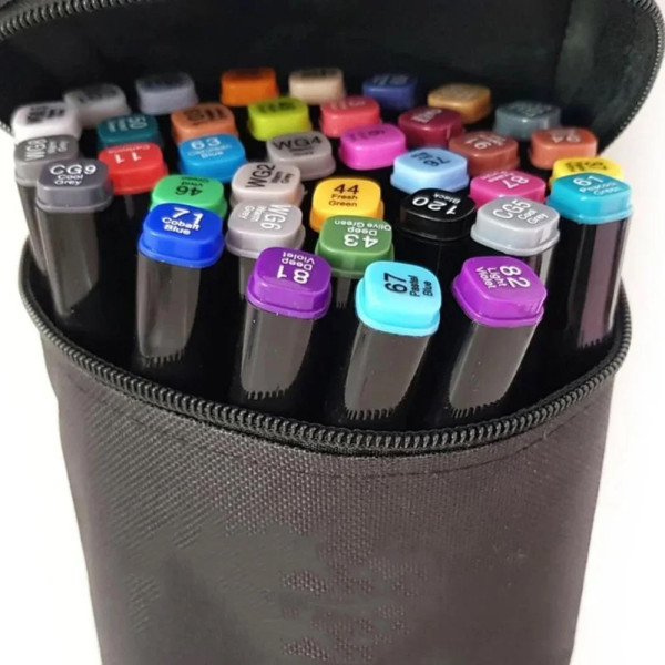 Скетч маркеры SKETCHMARKER 60 цветов Набор для рисования и дизайна двусторонних маркеров на спиртовой основе Скетч маркеры SKETCHMARKER 60 цветов Набор для рисования и дизайна двусторонних маркеров на спиртовой основе