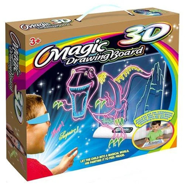 Доска для рисования с эффектом 3D Magic Drawing Board Планшет для детей 3д Набор для детского творчества Доска для рисования с эффектом 3D Magic Drawing Board Планшет для детей 3д Набор для детского творчества