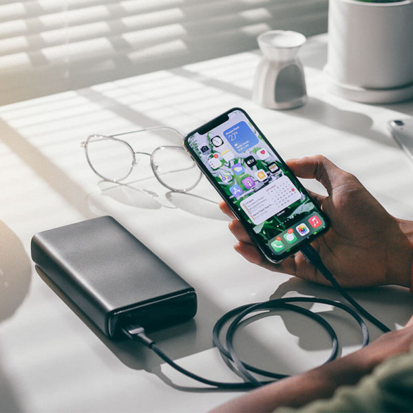 Повербанк 50000 mAh Power bank PX591 мощный Зарядное устройство для телефона Lightning Type-C 4 USB
