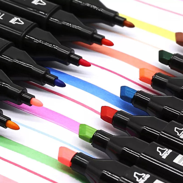 Скетч маркеры SKETCHMARKER 60 цветов Набор для рисования и дизайна двусторонних маркеров на спиртовой основе Скетч маркеры SKETCHMARKER 60 цветов Набор для рисования и дизайна двусторонних маркеров на спиртовой основе