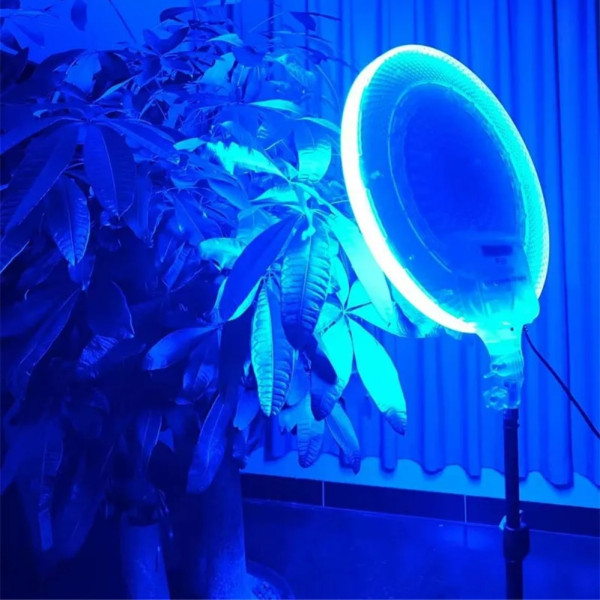 Круглая светодиодная лампа 45см цветная с пультом RGB-LED Fill Light GS-450 портативная лампа для фото и видео Круглая светодиодная лампа 45см цветная с пультом RGB-LED Fill Light GS-450 портативная лампа для фото и видео
