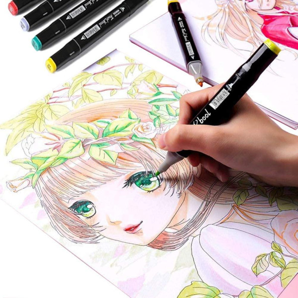 Скетч маркеры SKETCHMARKER 60 цветов Набор для рисования и дизайна двусторонних маркеров на спиртовой основе Скетч маркеры SKETCHMARKER 60 цветов Набор для рисования и дизайна двусторонних маркеров на спиртовой основе