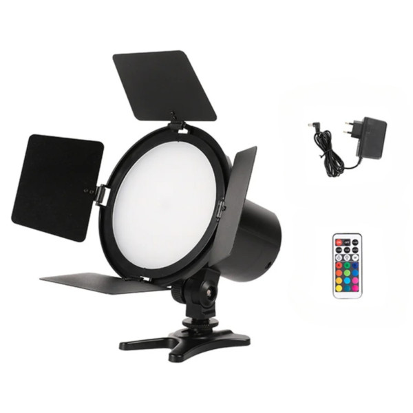 Світлодіодна RGB лампа відеосвітло JSL-216 з пультом LED прожектор для фото та відеозйомки Світлодіодна RGB лампа відеосвітло JSL-216 з пультом LED прожектор для фото та відеозйомки