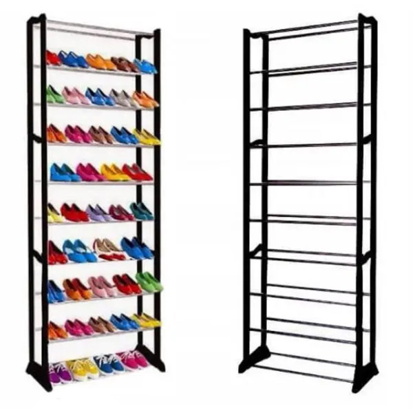 Полка складная для обуви стеллаж на 10 секций стойка подставка Amazing Shoe Rack Органайзер обувной