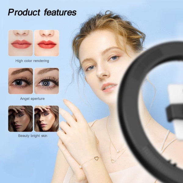 Настольная кольцевая лампа 26см со штативом Ring light Led Набор блогера светодиодное селфи кольцо